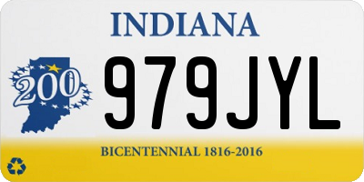 IN license plate 979JYL
