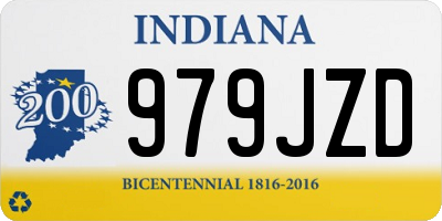 IN license plate 979JZD