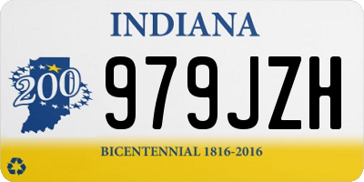IN license plate 979JZH