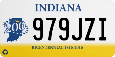 IN license plate 979JZI