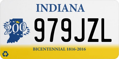 IN license plate 979JZL