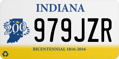 IN license plate 979JZR