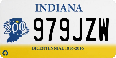 IN license plate 979JZW