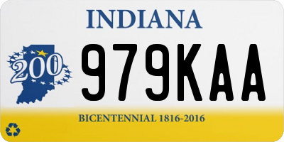IN license plate 979KAA