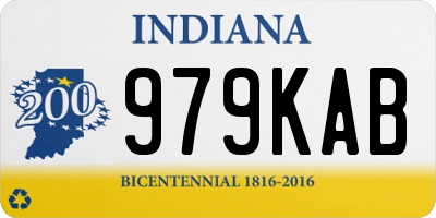 IN license plate 979KAB
