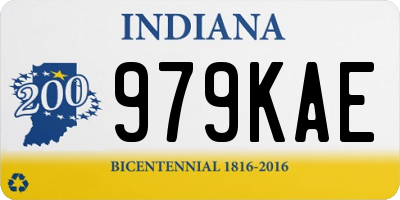 IN license plate 979KAE