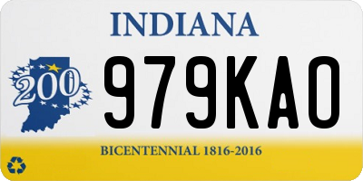 IN license plate 979KAO