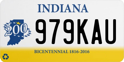 IN license plate 979KAU