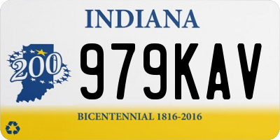 IN license plate 979KAV