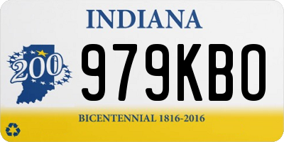 IN license plate 979KBO