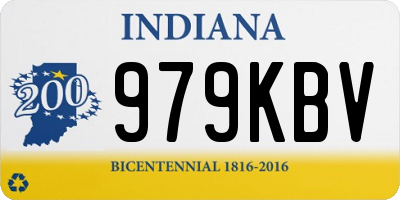 IN license plate 979KBV