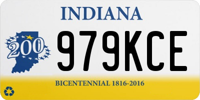 IN license plate 979KCE