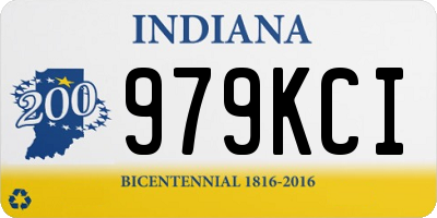 IN license plate 979KCI