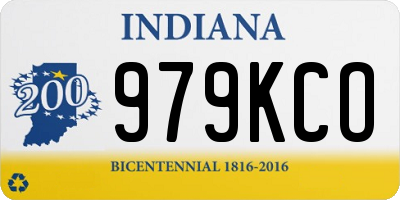 IN license plate 979KCO