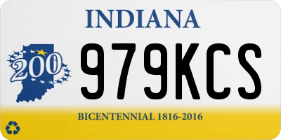 IN license plate 979KCS