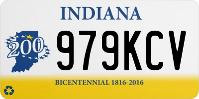 IN license plate 979KCV