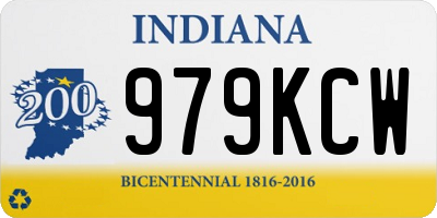 IN license plate 979KCW