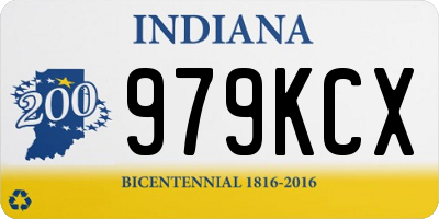 IN license plate 979KCX
