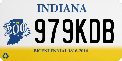 IN license plate 979KDB