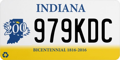 IN license plate 979KDC