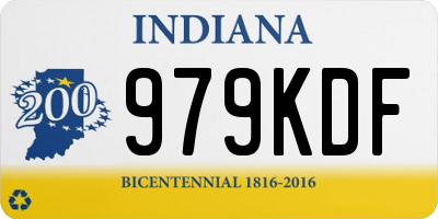 IN license plate 979KDF