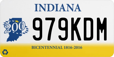IN license plate 979KDM
