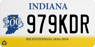 IN license plate 979KDR