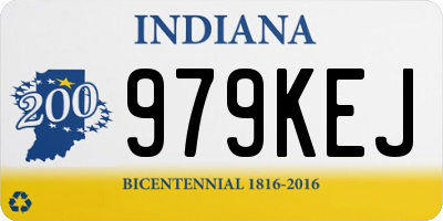 IN license plate 979KEJ