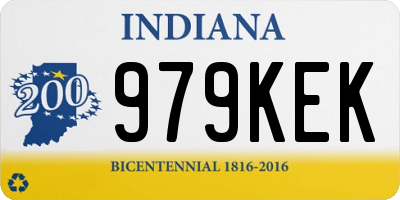 IN license plate 979KEK