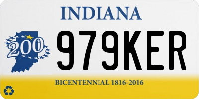 IN license plate 979KER