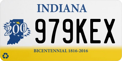 IN license plate 979KEX