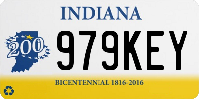 IN license plate 979KEY