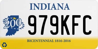 IN license plate 979KFC