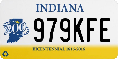 IN license plate 979KFE