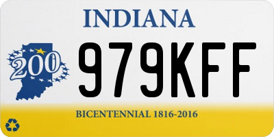 IN license plate 979KFF