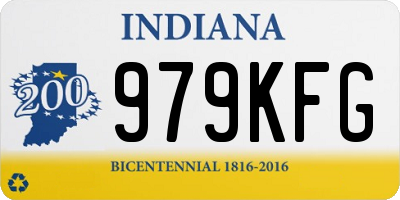 IN license plate 979KFG