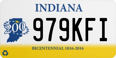 IN license plate 979KFI