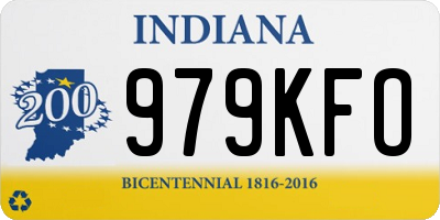 IN license plate 979KFO