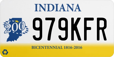 IN license plate 979KFR