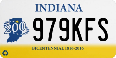 IN license plate 979KFS
