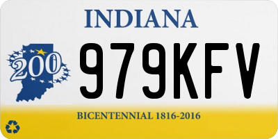 IN license plate 979KFV