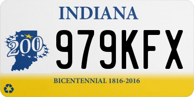 IN license plate 979KFX