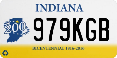 IN license plate 979KGB