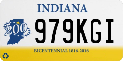 IN license plate 979KGI