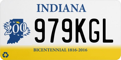 IN license plate 979KGL