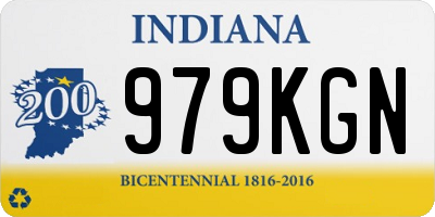 IN license plate 979KGN