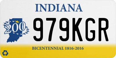 IN license plate 979KGR