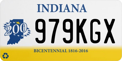IN license plate 979KGX