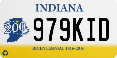 IN license plate 979KID