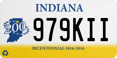 IN license plate 979KII